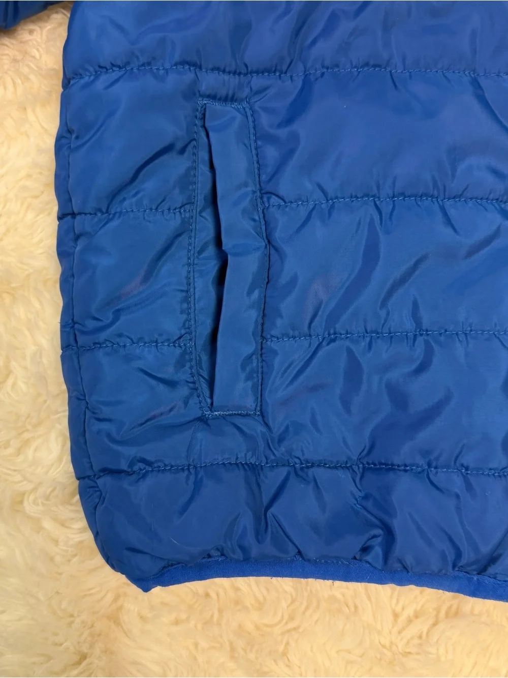 Nike Boy's Royal Blue Full-Zip Puffer Jacket Coat